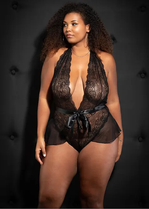 Body ouvert in pizzo, bonprix