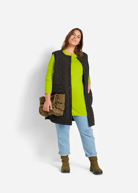 Jeans straight con cinta comoda, vita media (pacco da 2), bonprix