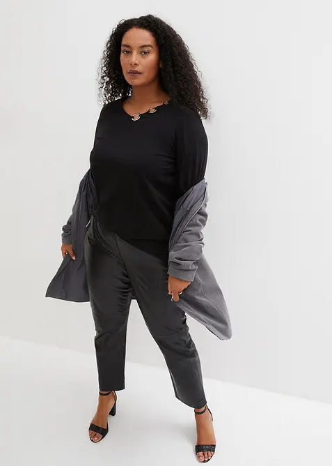 Maglia a maniche lunghe con occhielli, bonprix