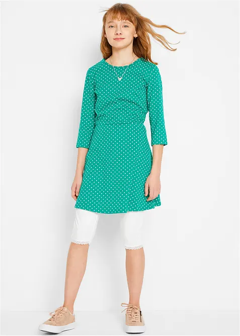 Leggings a pinocchietto con cotone biologico (pacco da 2), bonprix