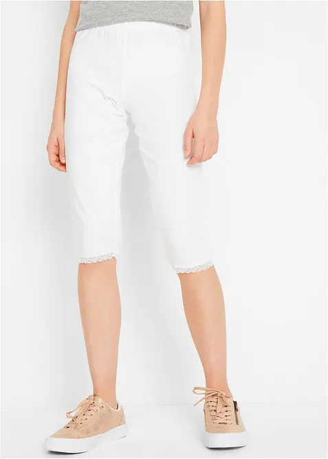 Leggings a pinocchietto con cotone biologico (pacco da 2), bonprix