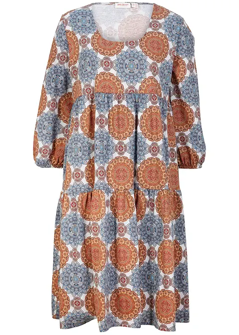 Abito di maglina in misto viscosa fluente, bonprix