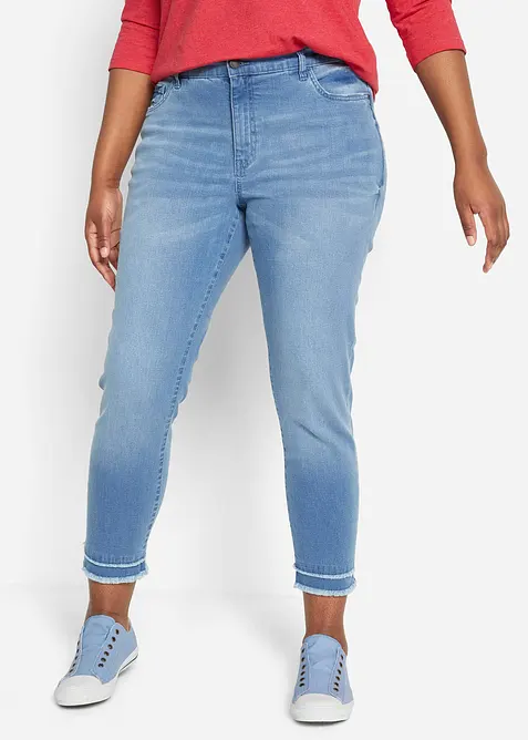 Jeans cropped elasticizzati e ultra morbidi, bonprix