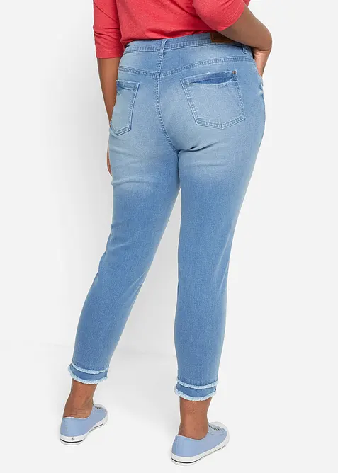 Jeans cropped elasticizzati e ultra morbidi, bonprix