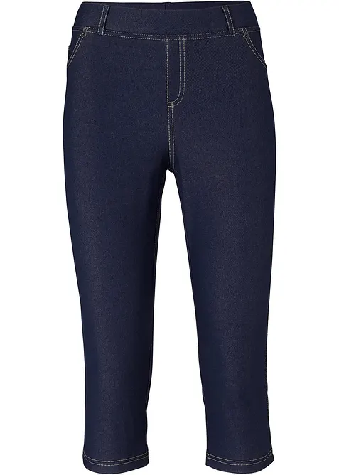Leggings capri effetto jeans, bonprix