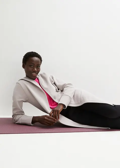 Giacca lunga in felpa, bonprix