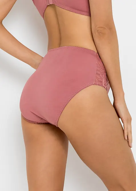 Slip alto con pizzo (pacco da 2), bonprix