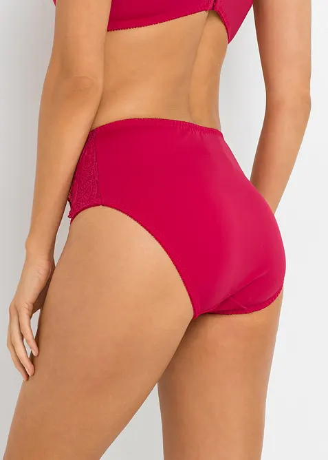 Slip alto con pizzo (pacco da 2), bonprix