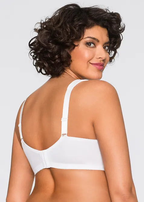 Reggiseno senza ferretto (pacco da 2) con poliammide riciclata, bonprix