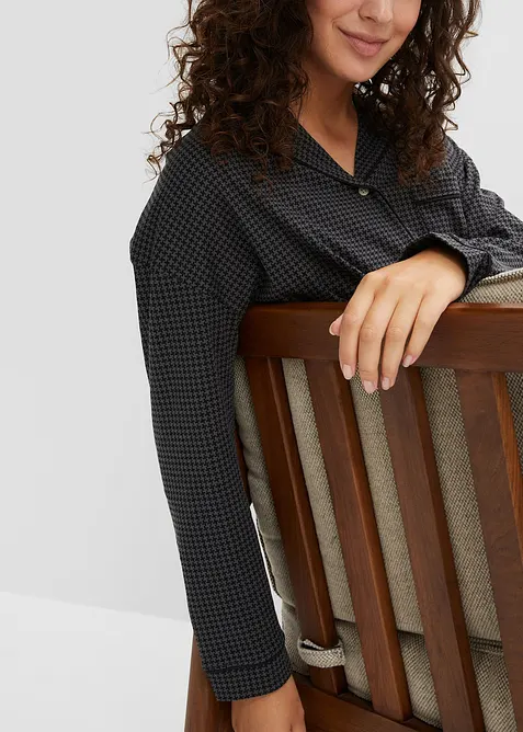 Camicia da notte oversize in puro cotone, bonprix