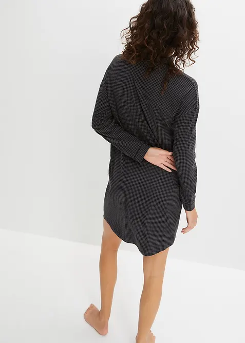 Camicia da notte oversize in puro cotone, bonprix