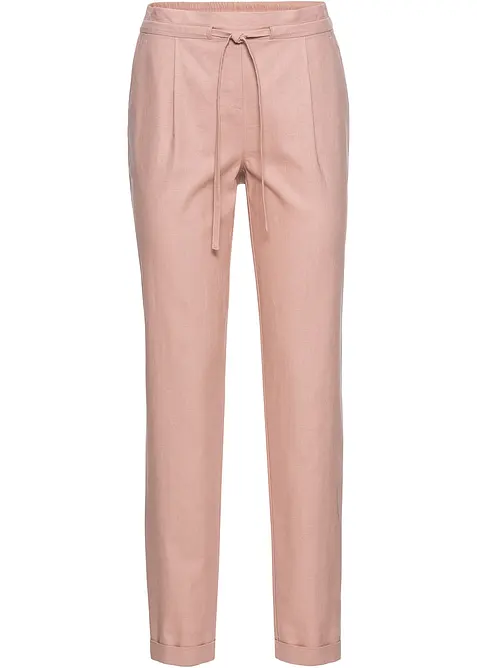 Pantaloni in misto lino, bonprix