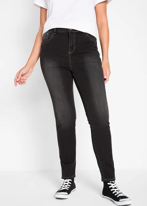 Jeans super elasticizzati slim fit, vita alta, bonprix