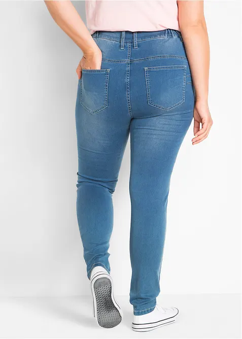 Jeans super elasticizzati slim fit, vita alta, bonprix