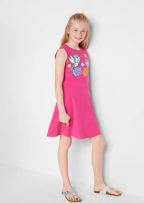 Abito in jersey di puro cotone biologico (pacco da 3), bonprix