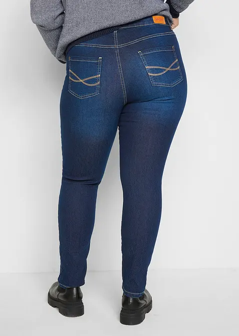 Jeans skinny elasticizzati, vita alta, bonprix