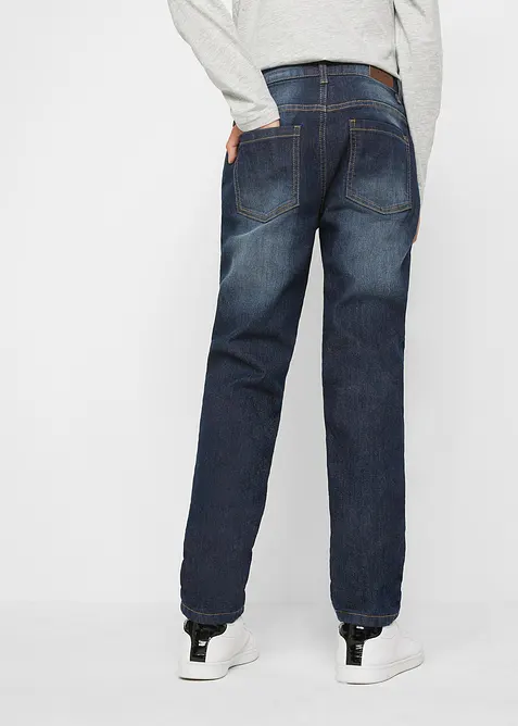 Jeans termici con fodera in pile slim fit, straight, bonprix