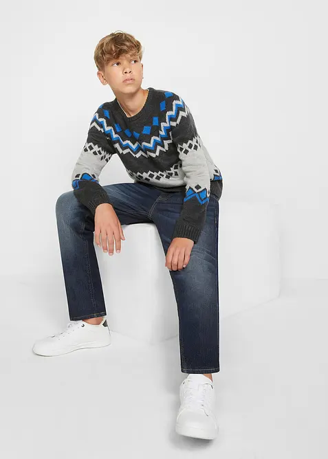 Jeans termici con fodera in pile slim fit, straight, bonprix