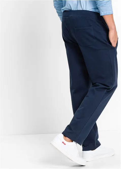 Pantaloni da jogging con dettagli sportivi in puro cotone biologico, bonprix