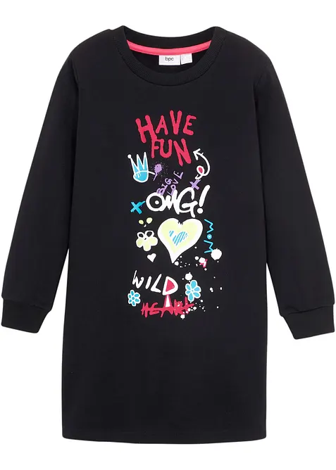 Abito in felpa di puro cotone biologico, bonprix