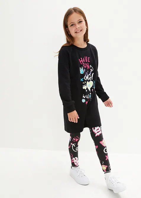 Abito in felpa di puro cotone biologico, bonprix