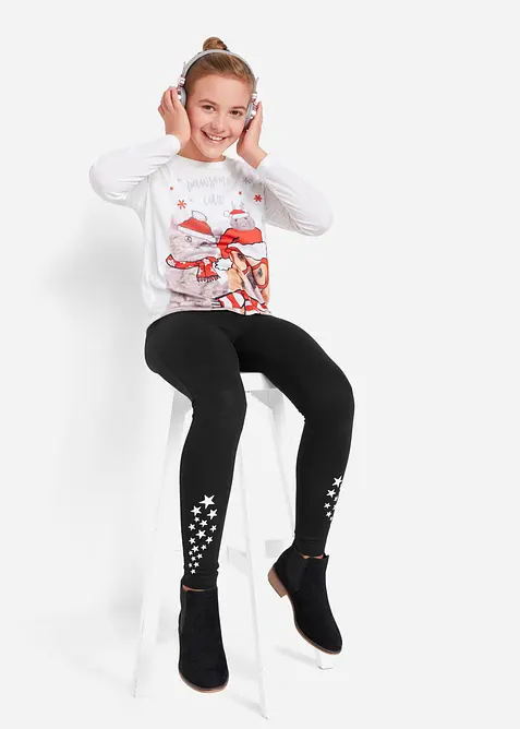 Leggings in misto cotone biologico elasticizzato, bonprix