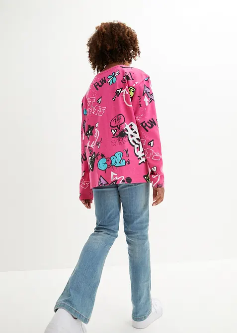 Maglia boxy in puro cotone biologico (pacco da 2), bonprix