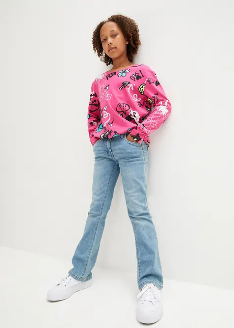 Maglia boxy in puro cotone biologico (pacco da 2), bonprix