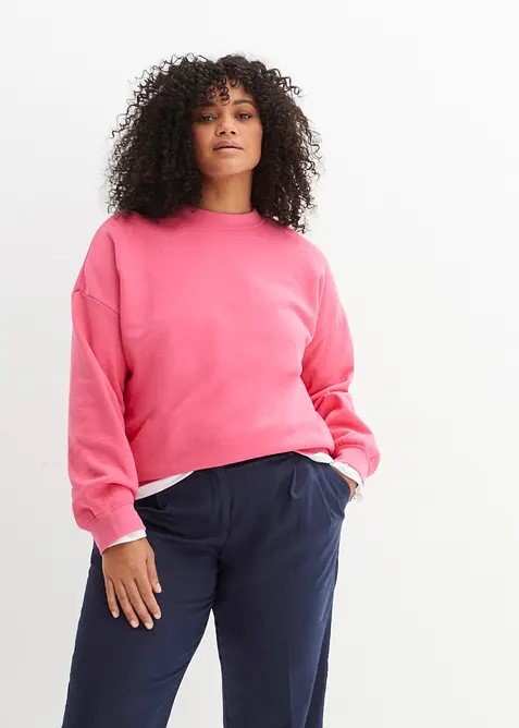 Felpa oversize in puro cotone, bonprix