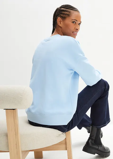 Felpa oversize in puro cotone, bonprix