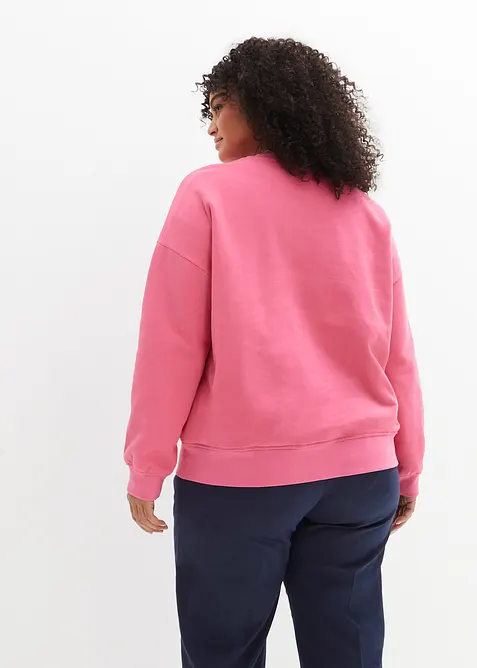 Felpa oversize in puro cotone, bonprix
