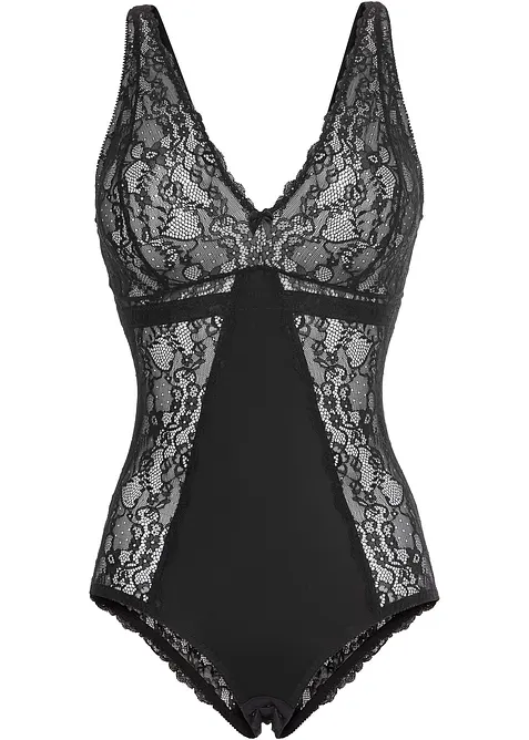 Body senza ferretto con pizzo delicato, bonprix