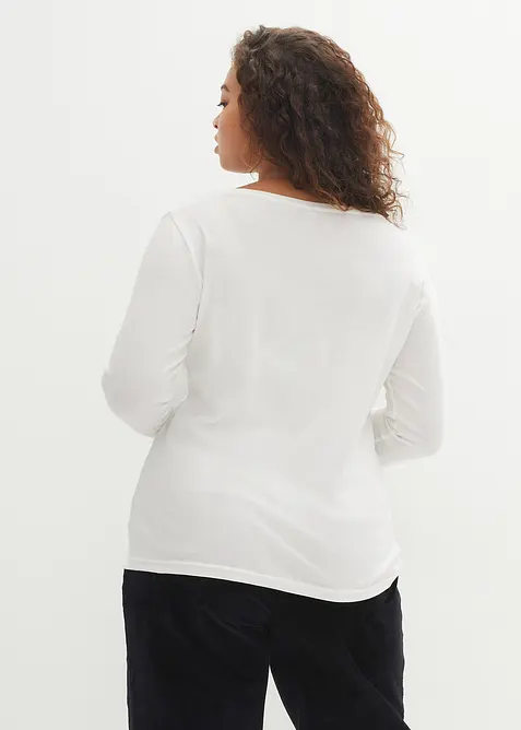 Maglia a maniche lunghe in puro cotone biologico, bonprix