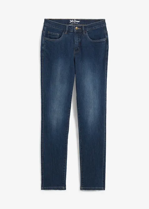 Jeans elasticizzati straight, vita media, bonprix