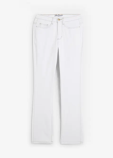 Jeans elasticizzati straight, vita media, bonprix