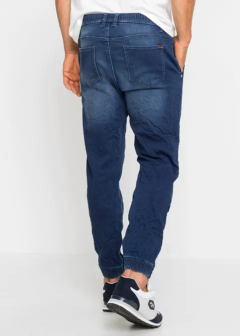 Jeans in felpa con elastico in vita regular fit, straight, bonprix