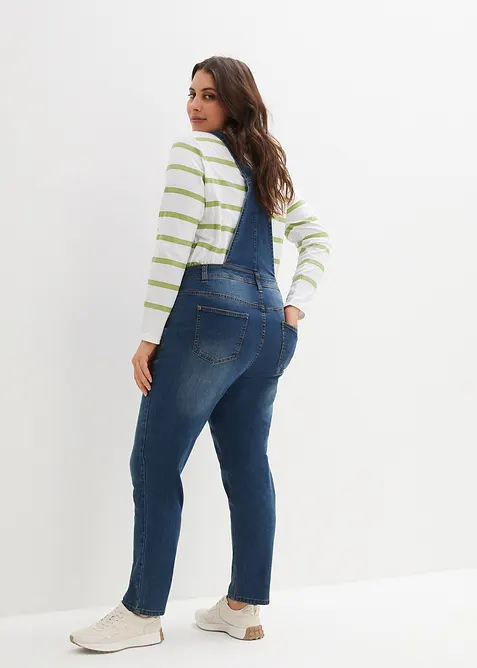 Salopette di jeans boyfriend fit, bonprix