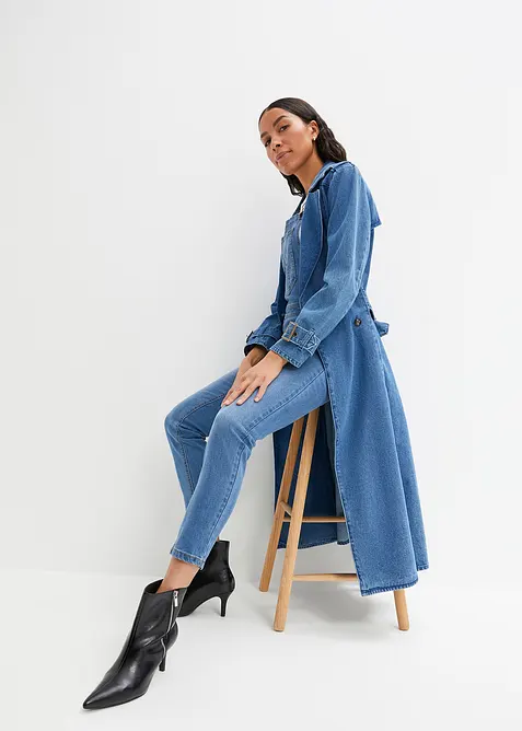 Salopette di jeans boyfriend fit, bonprix