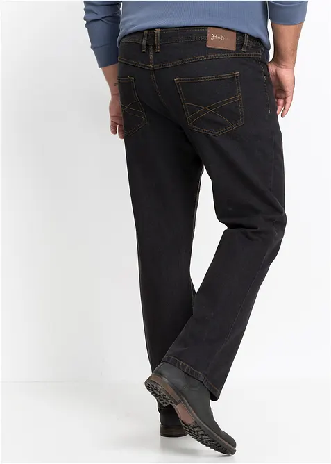 Jeans classic fit con inserto elasticizzato ai lati, straight, bonprix