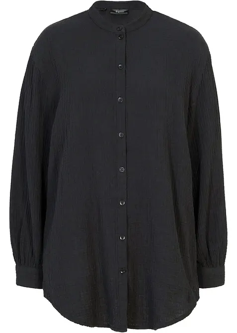 Camicia lunga in vaporosa mussola di cotone, bonprix