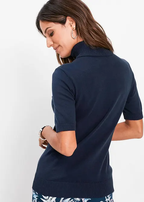 Maglia dolcevita a maniche corte, bonprix