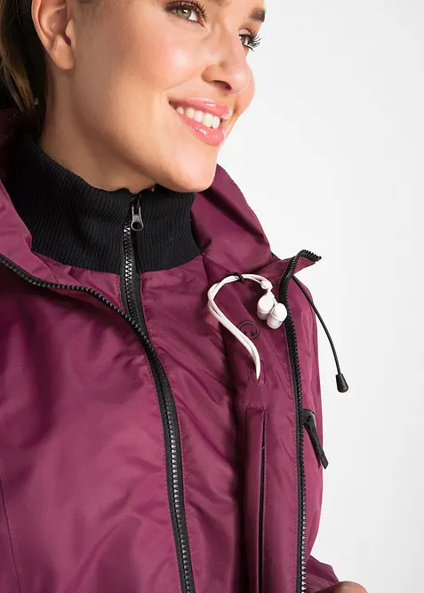 Giubbotto tecnico outdoor con cappuccio 2 in 1 impermeabile, bonprix