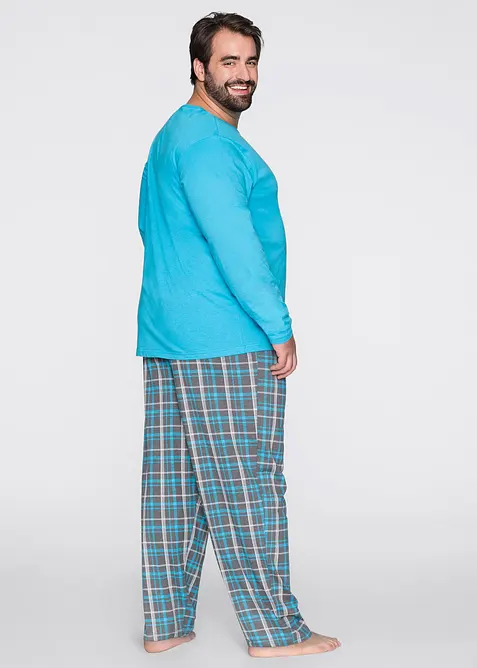 Pigiama a maniche lunghe in puro cotone, bonprix