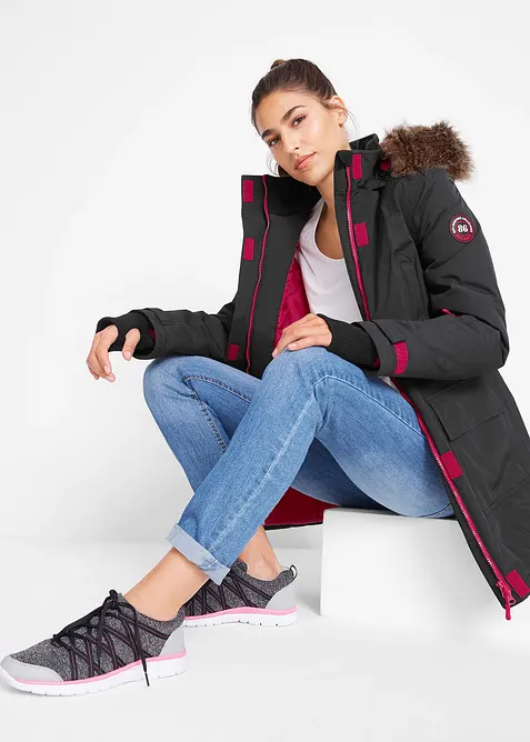 Parka tecnico imbottito impermeabile, bonprix