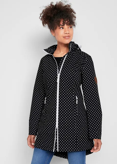 Giacca lunga in softshell,  leggera e idrorepellente, bonprix