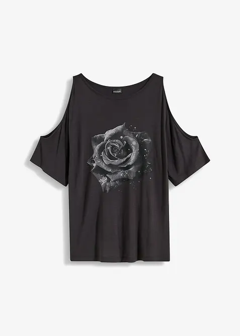 Maglia con cut-out in viscosa, bonprix