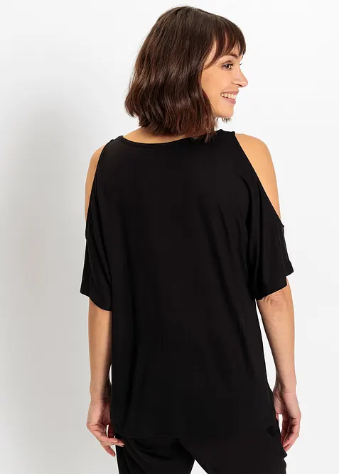 Maglia con cut-out in viscosa, bonprix