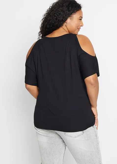 Maglia con cut-out in viscosa, bonprix