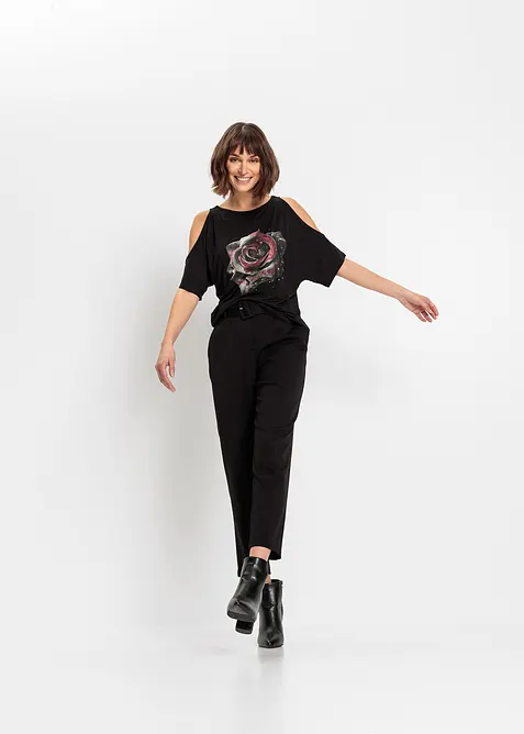 Maglia con cut-out in viscosa, bonprix