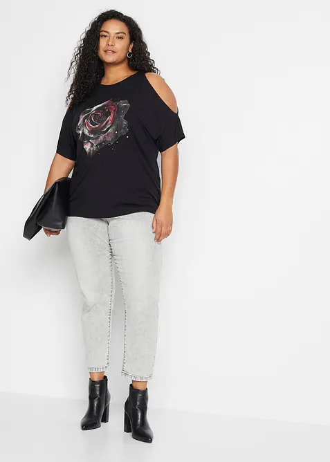 Maglia con cut-out in viscosa, bonprix